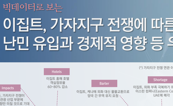 [월간정세변화] 이집트, 가자지구 전쟁에 따른 난민 유입과 경제적 영향 등 우려