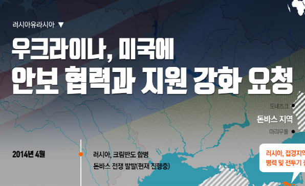 [이슈인포그래픽] 우크라이나, 미국에 안보 협력과 지원 강화 요청 