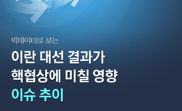 [월간정세변화] 빅데이터로 보는 이란 대선 결과가 핵협상에 미칠 영향 이슈 추이